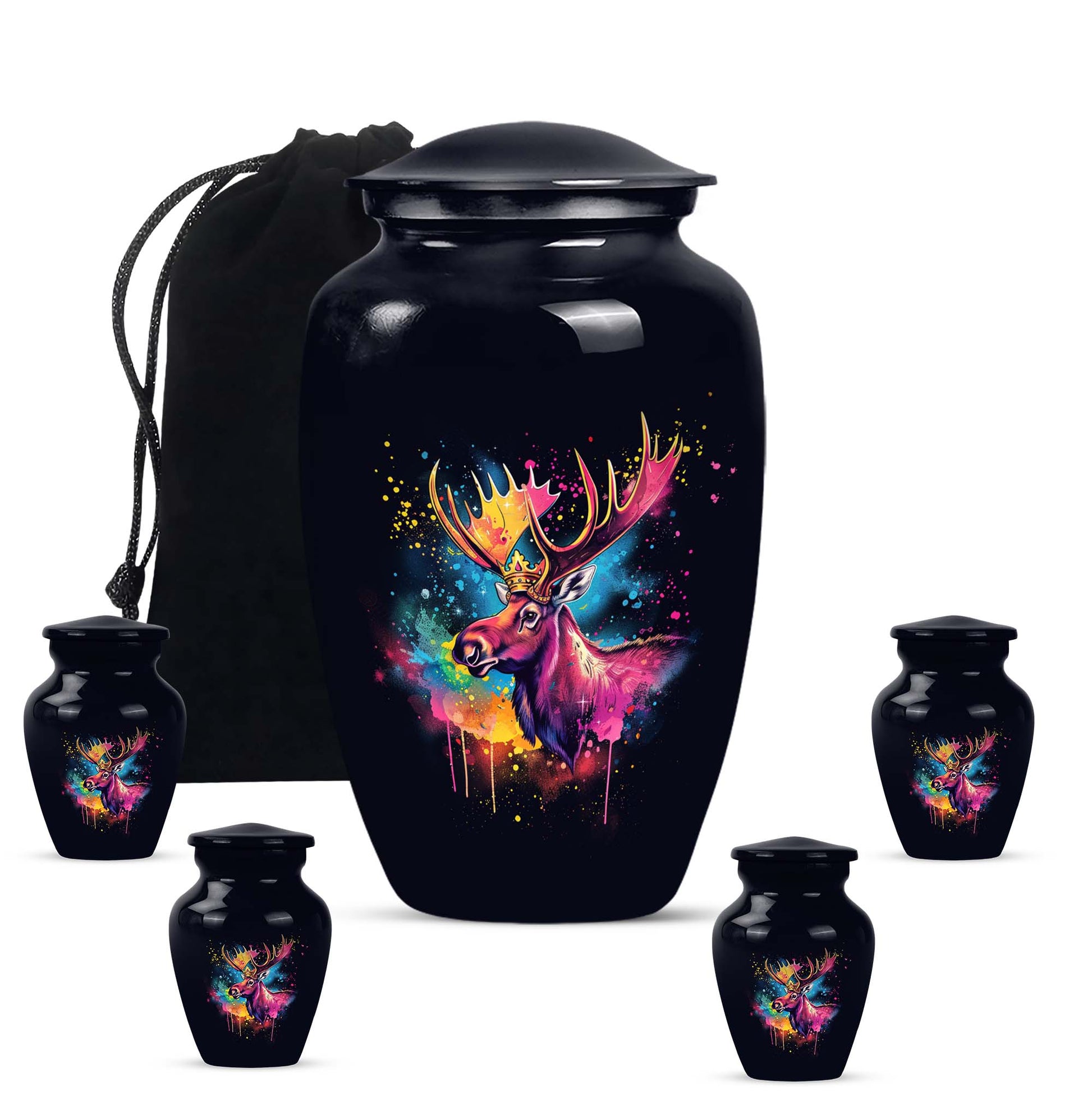Moose Walking Urns For Ashes Adult Male Funeral, Ashes Memorial Urn