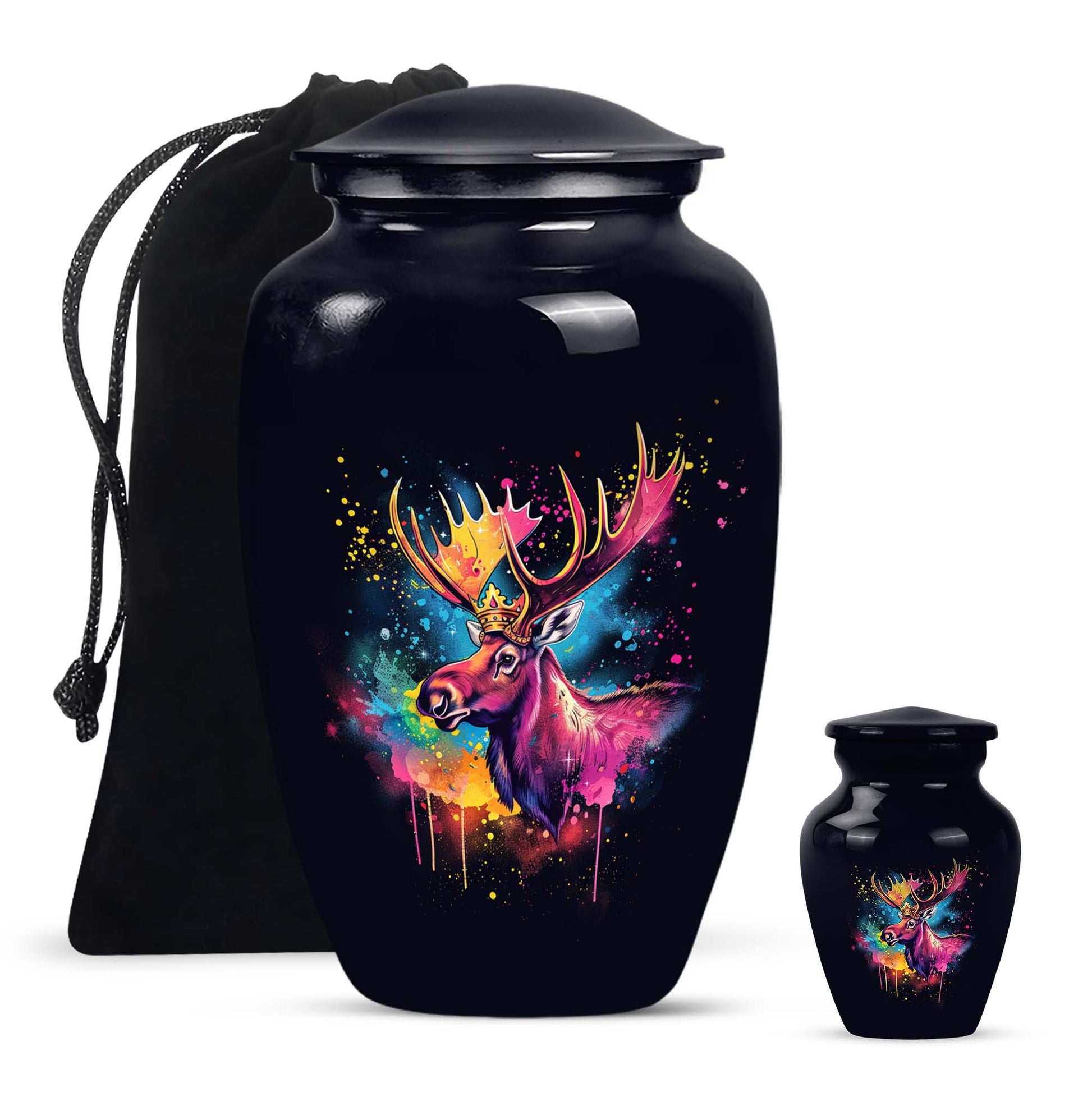 Moose Walking Urns For Ashes Adult Male Funeral, Ashes Memorial Urn