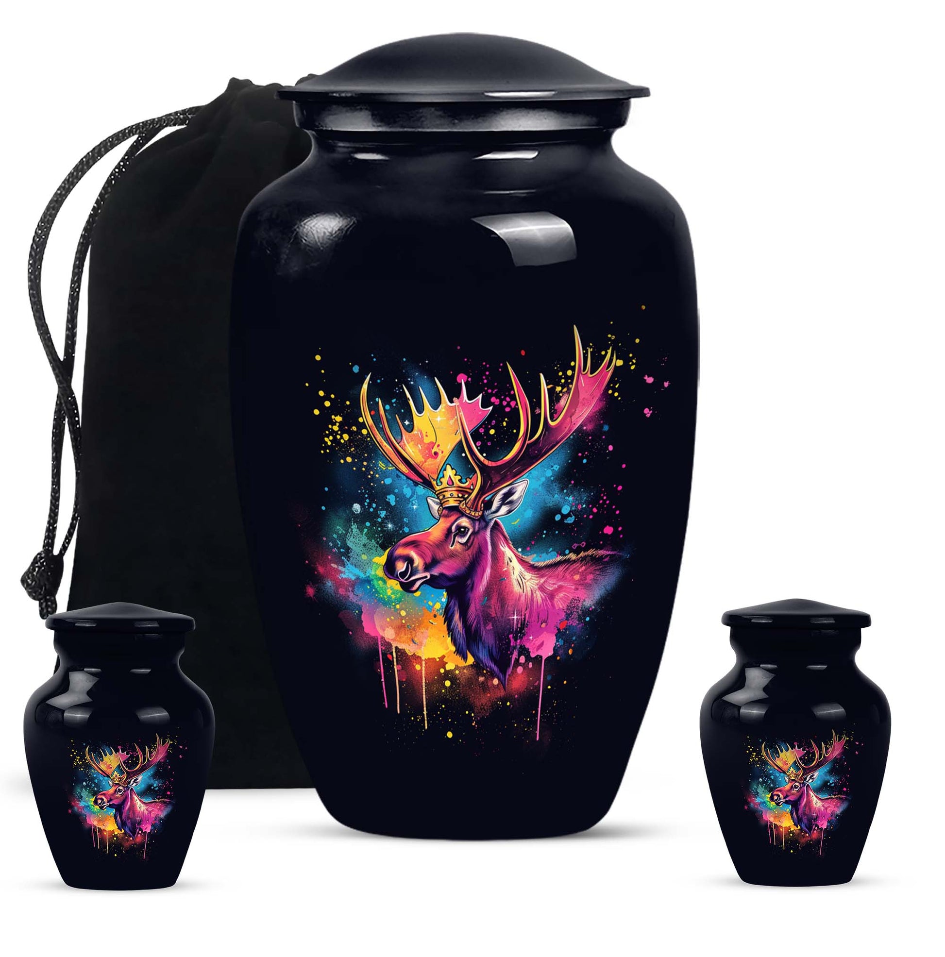 Moose Walking Urns For Ashes Adult Male Funeral, Ashes Memorial Urn