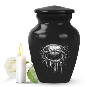 Catholic Keepsake For Ashes Funeral, Ashes Memorial Urn