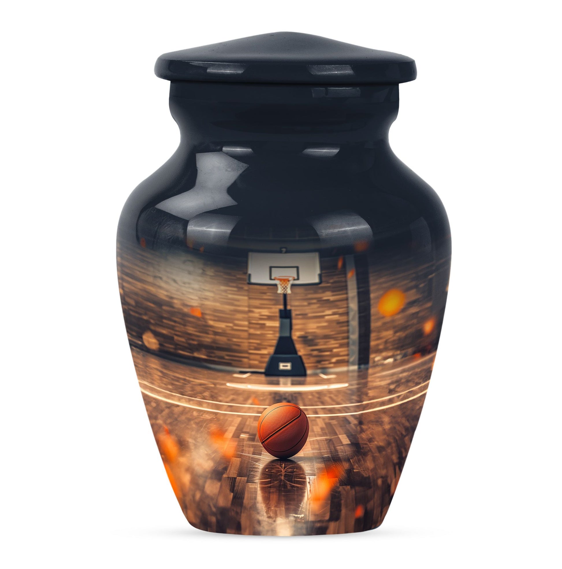Basketball Burial Urn Teardrop, Heart Cremation Urn