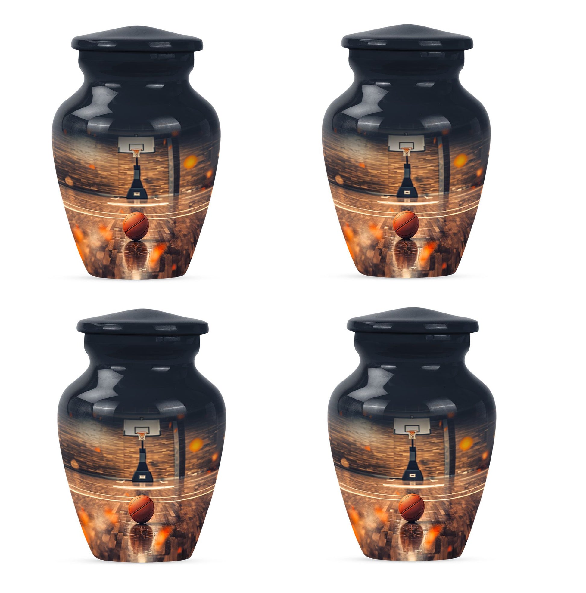 Basketball Burial Urn Teardrop, Heart Cremation Urn