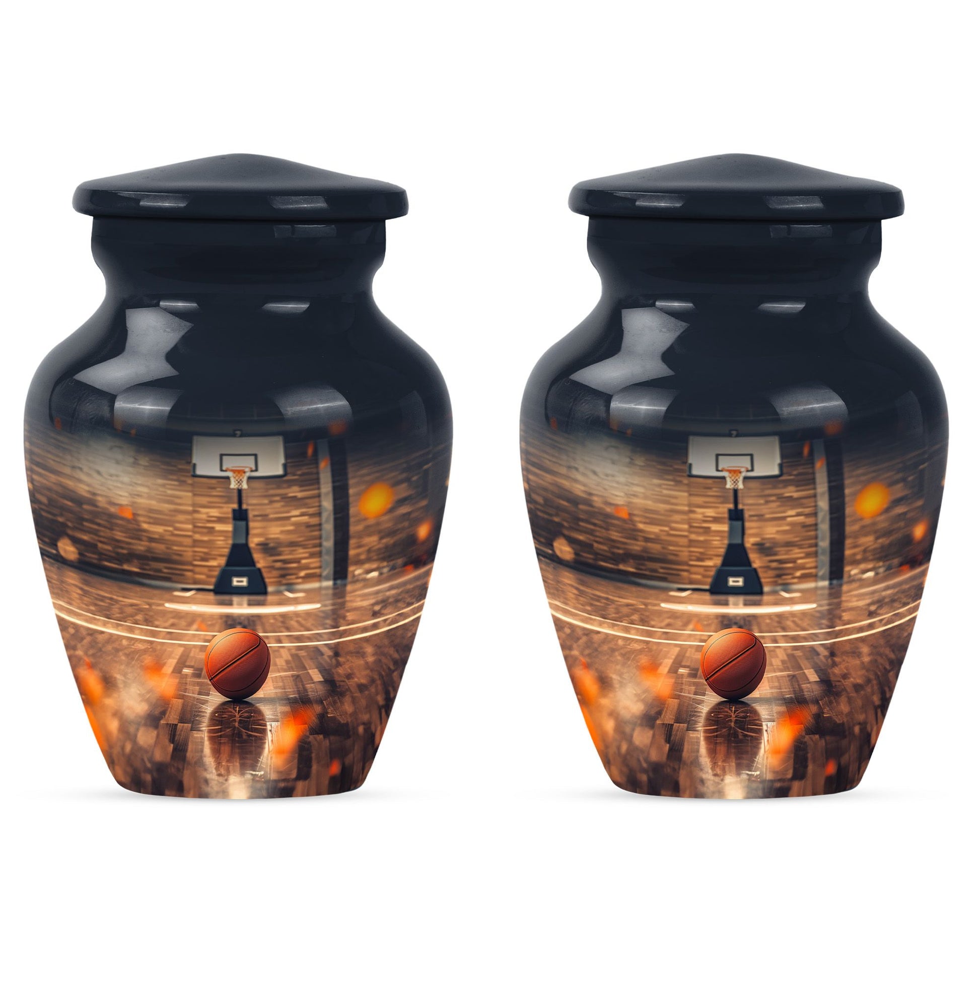 Basketball Burial Urn Teardrop, Heart Cremation Urn