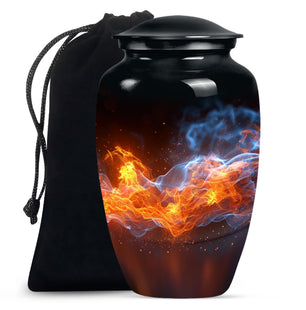 Fire Unique Urns Large Funeral, Ashes Urn For Ashes