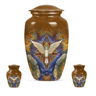 Catholic Mini Keepsake Funeral, Ashes Cremation Urn For Ashes