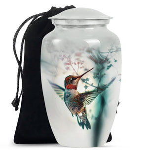 Humming Bird Memorial Urn For Ashes Funeral, Ashes Urn For Ashes