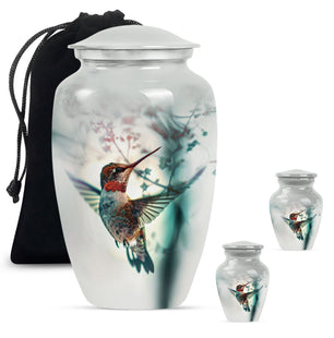Humming Bird Memorial Urn For Ashes Funeral, Ashes Urn For Ashes