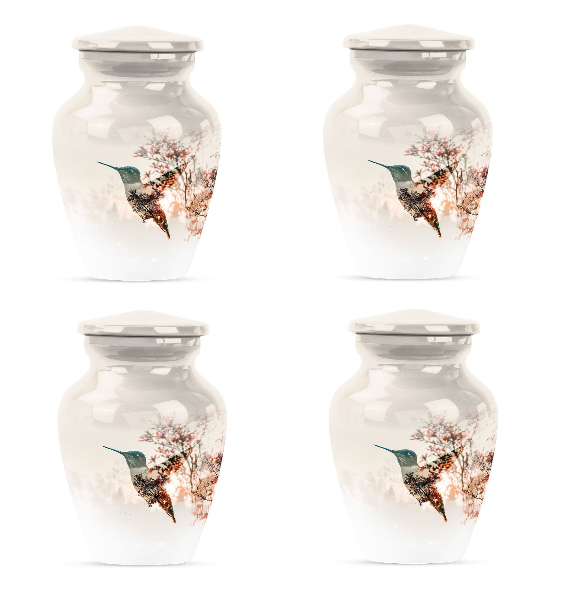 Humming Bird Small Urn For Human Ashes Funeral, Ashes Cremation Urn