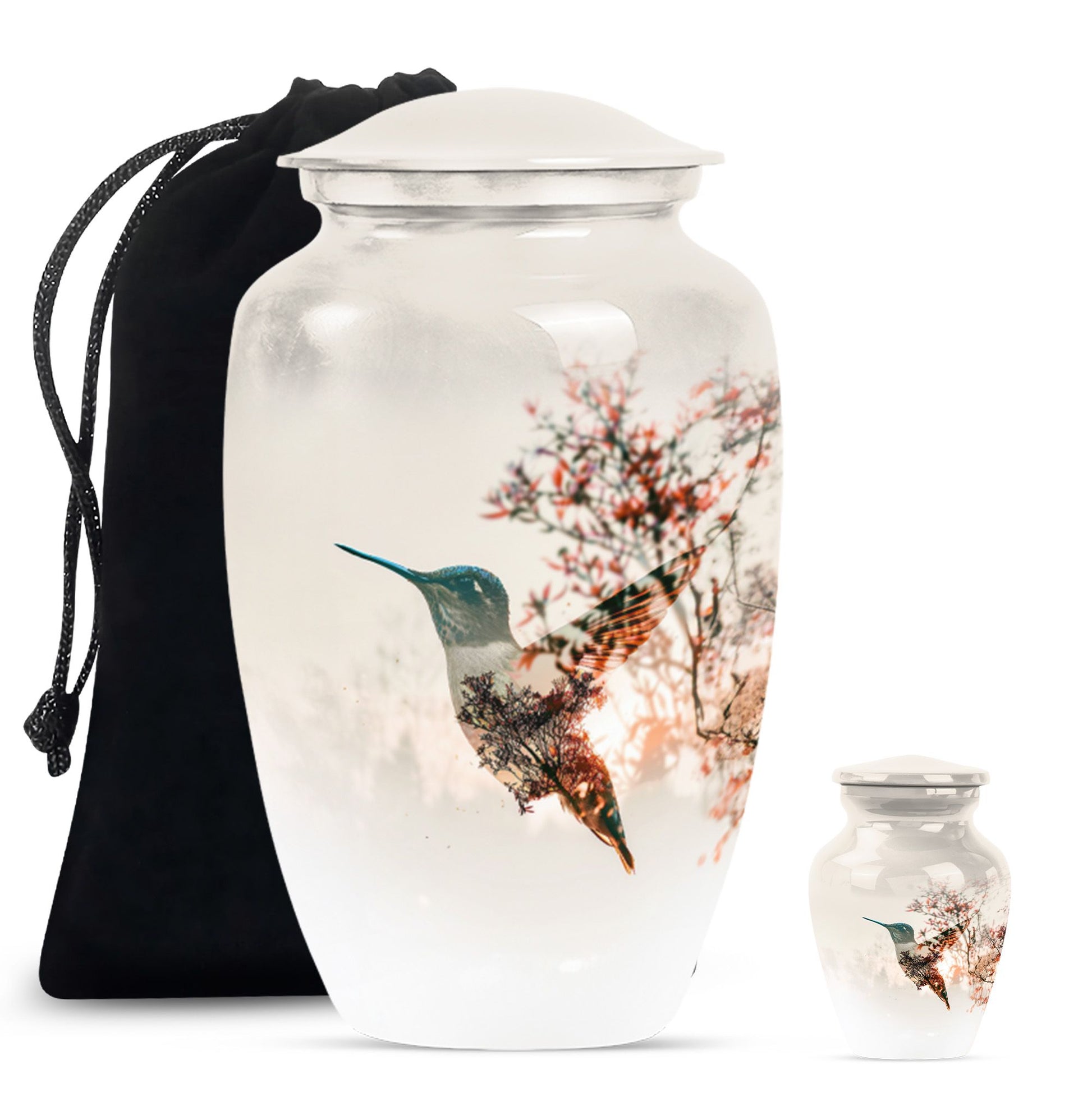 Humming Bird Small Urn For Human Ashes Funeral, Ashes Cremation Urn