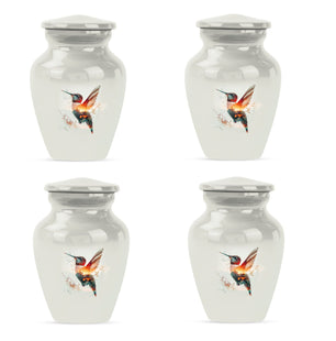 Humming Bird Decorative Urn For Ashes Funeral, Ashes Cremation Urn