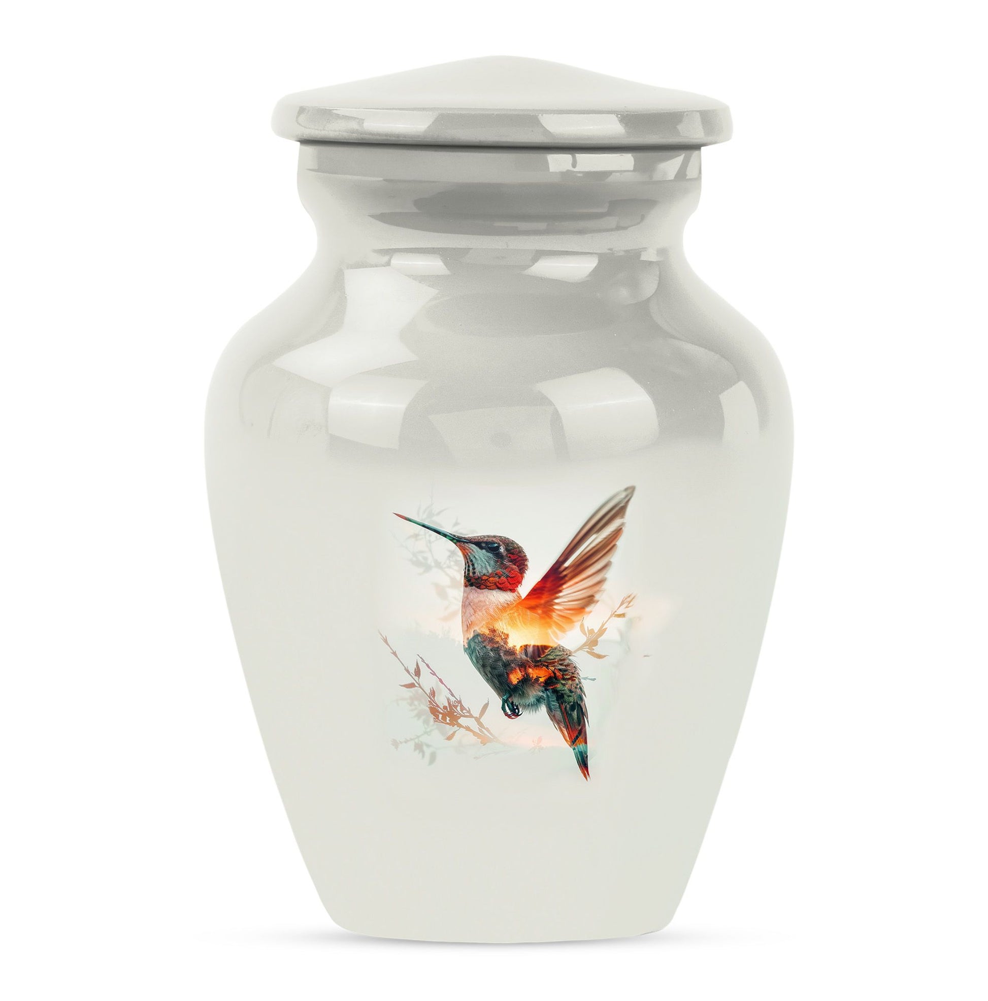 Humming Bird Decorative Urn For Ashes Funeral, Ashes Cremation Urn