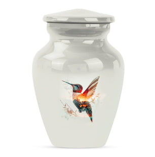 Humming Bird Decorative Urn For Ashes Funeral, Ashes Cremation Urn