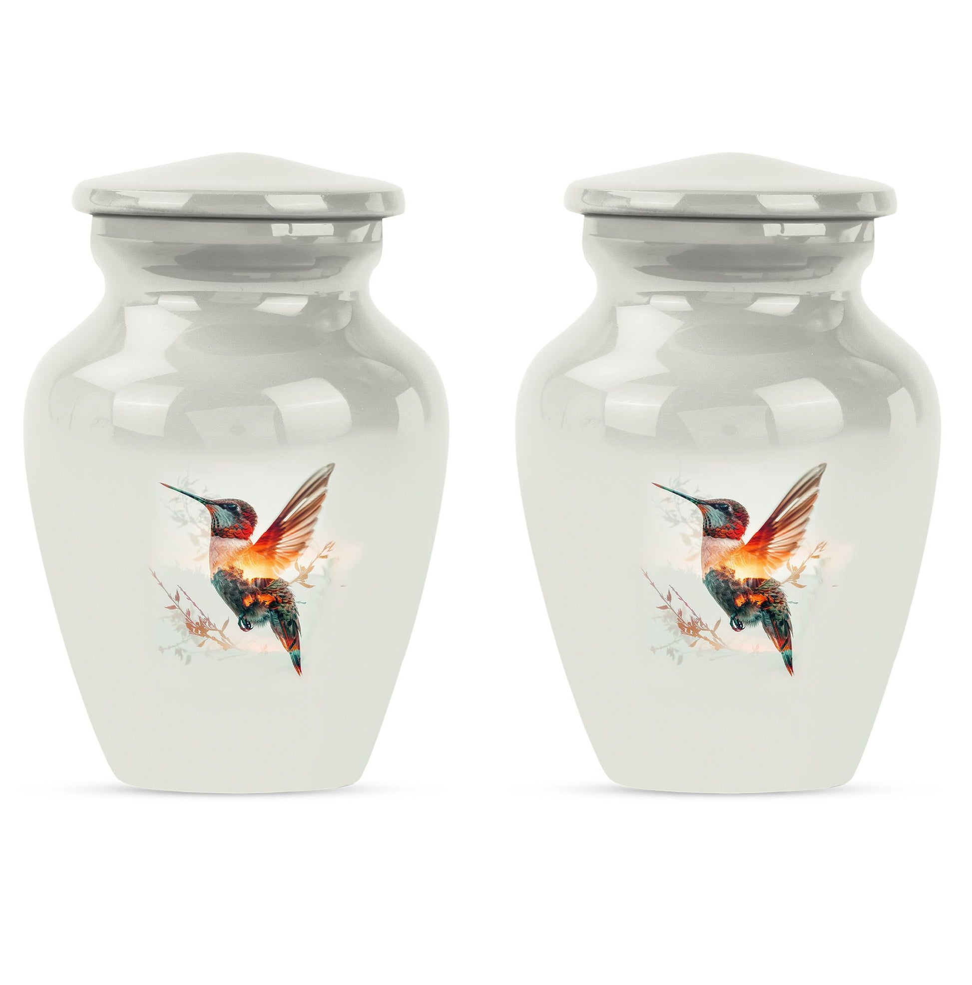 Humming Bird Decorative Urn For Ashes Funeral, Ashes Cremation Urn