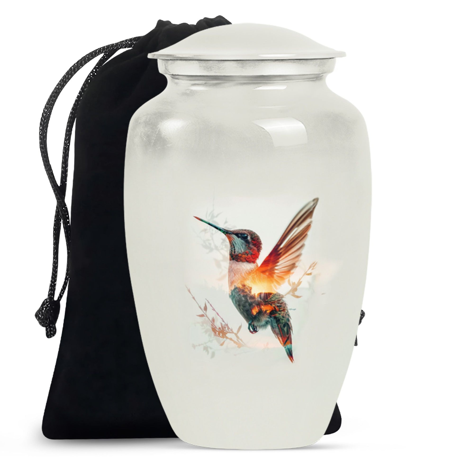 Humming Bird Decorative Urn For Ashes Funeral, Ashes Cremation Urn