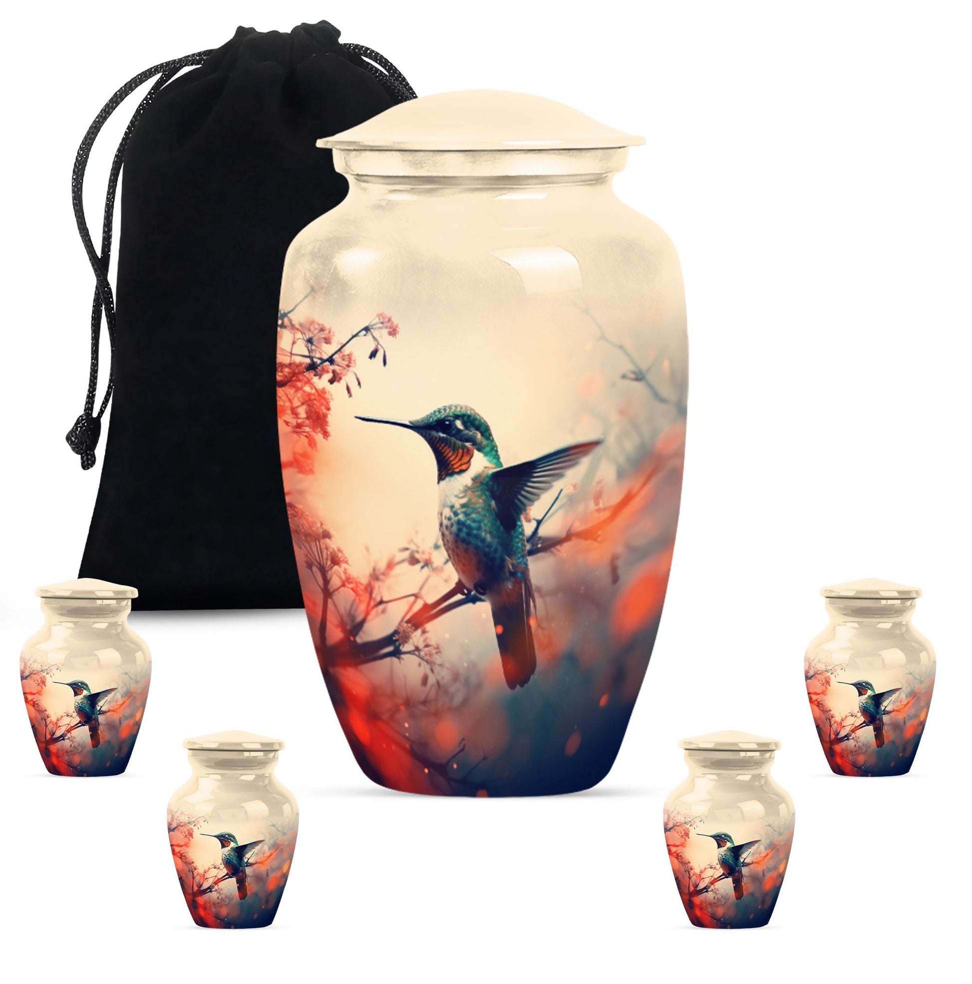 Humming Bird Cremation Urns For Burial Large Funeral, Ashes Urn