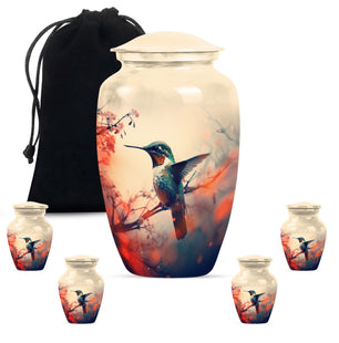 Humming Bird Cremation Urns For Burial Large Funeral, Ashes Urn