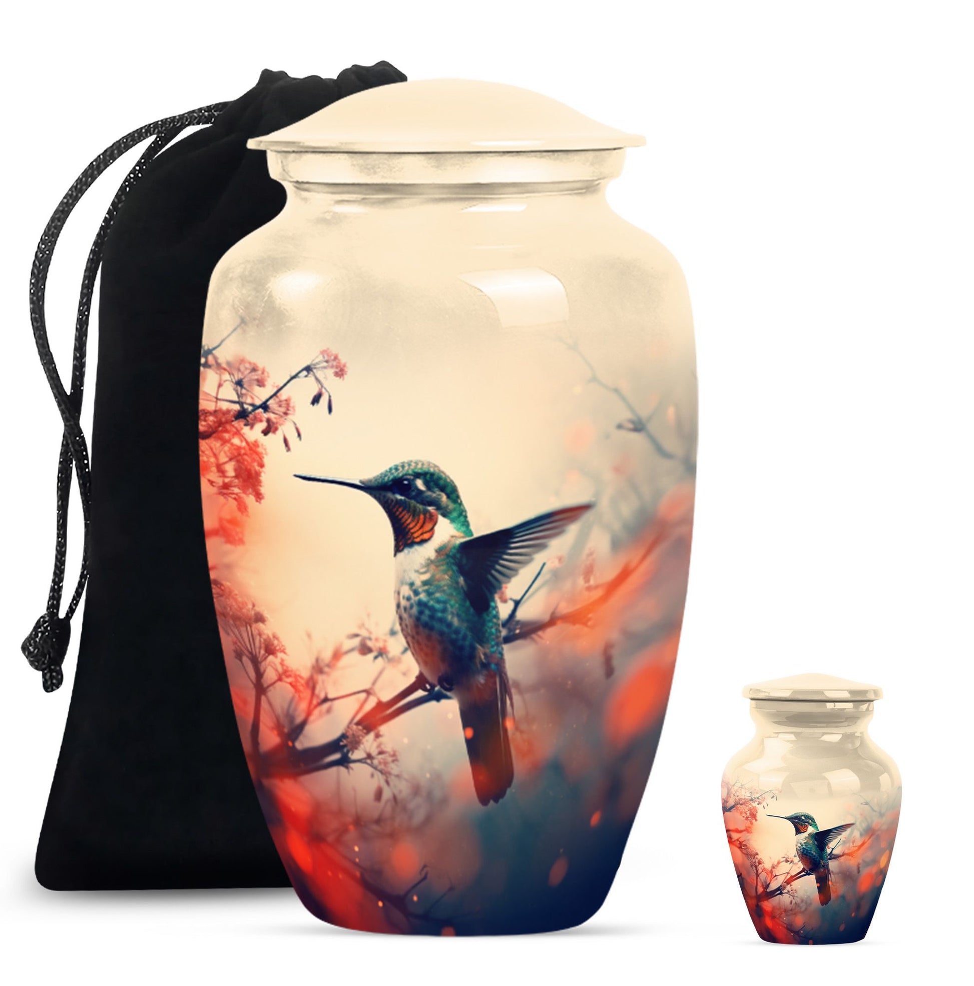 Humming Bird Cremation Urns For Burial Large Funeral, Ashes Urn