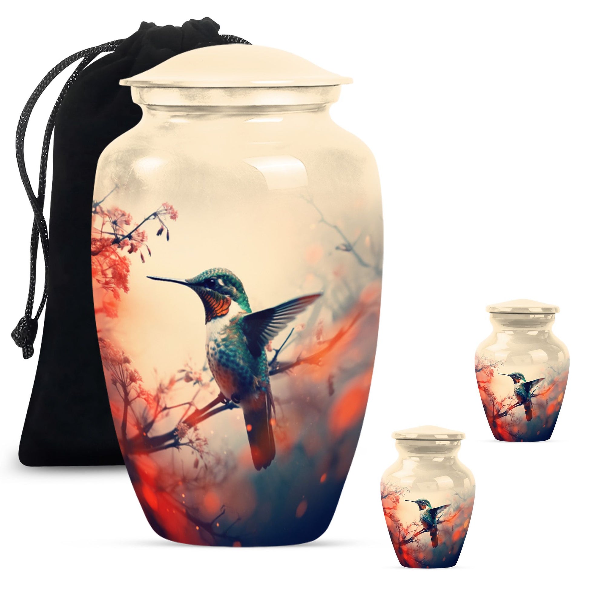 Humming Bird Cremation Urns For Burial Large Funeral, Ashes Urn