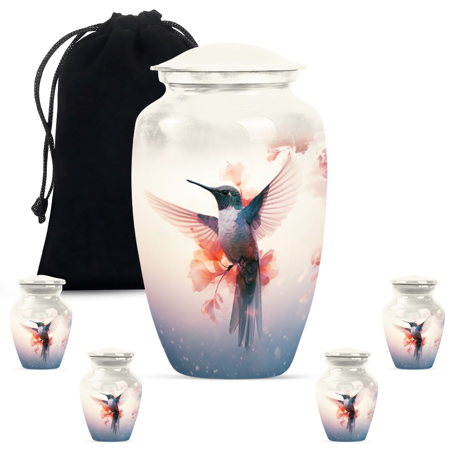 Humming Bird Keepsake For Ashes Funeral, Ashes Cremation Urn