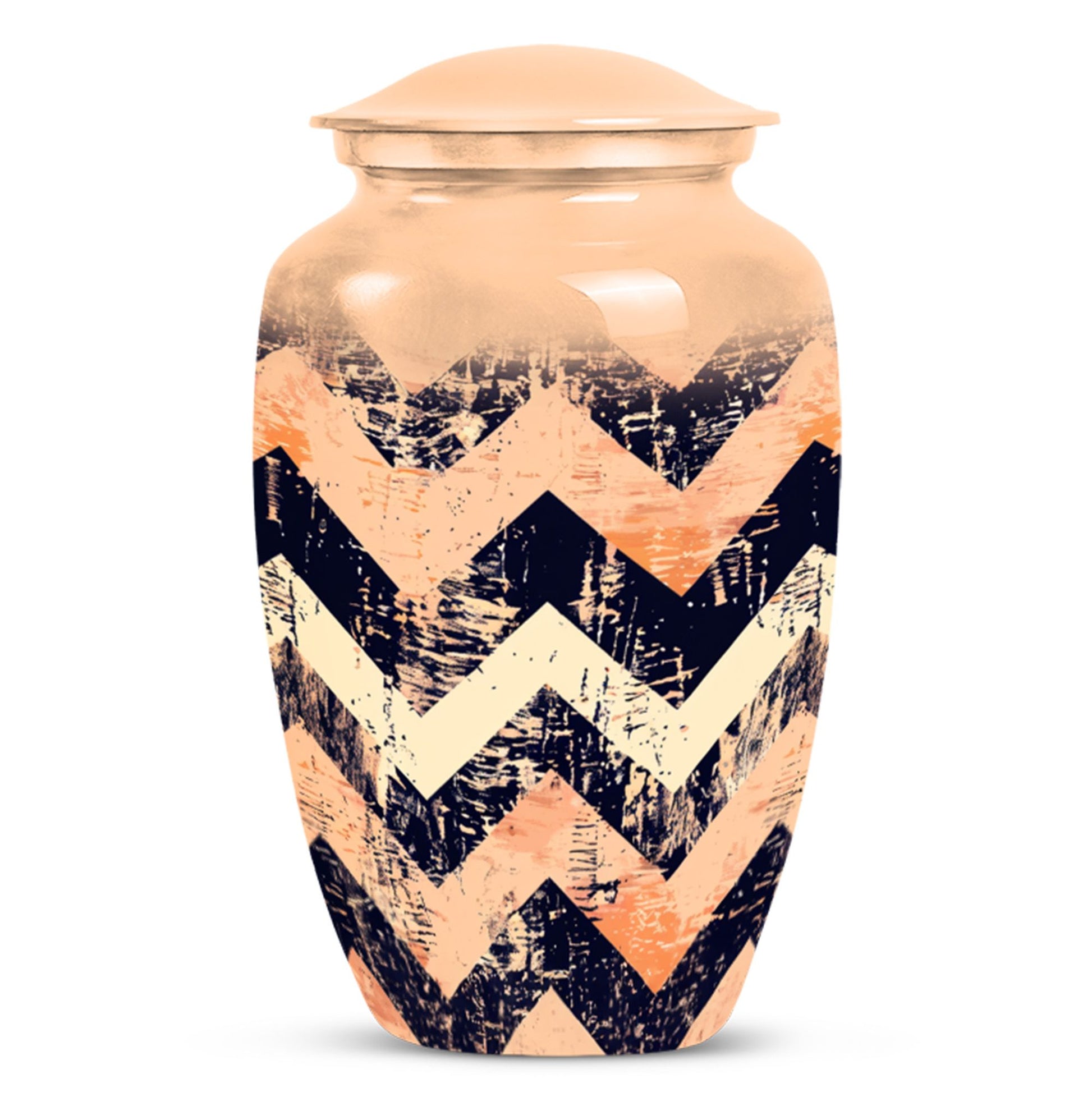 Pattern Adult Male Urn For Ashes Large Teardrop, Heart Urn For Ashes