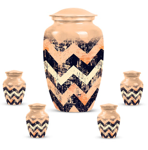 Pattern Adult Male Urn For Ashes Large Teardrop, Heart Urn For Ashes
