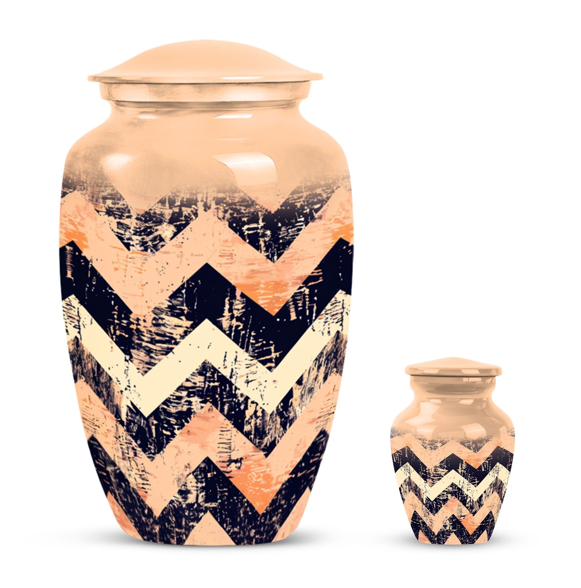 Pattern Adult Male Urn For Ashes Large Teardrop, Heart Urn For Ashes