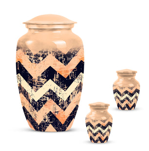 Pattern Adult Male Urn For Ashes Large Teardrop, Heart Urn For Ashes