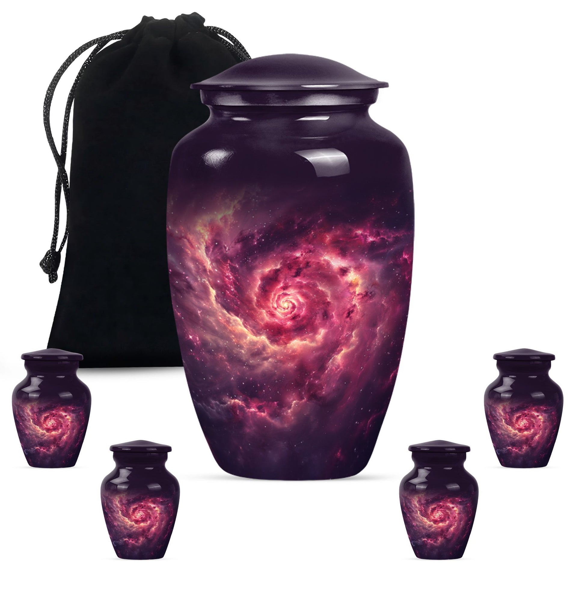 Galaxy Urns For Adult Male Dad Teardrop, Heart Cremation Urn