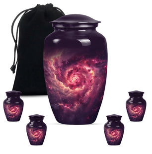 Galaxy Urns For Adult Male Dad Teardrop, Heart Cremation Urn