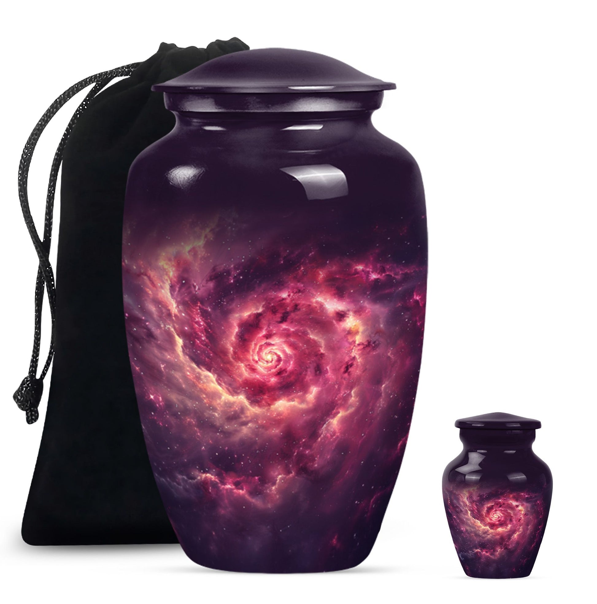 Galaxy Urns For Adult Male Dad Teardrop, Heart Cremation Urn
