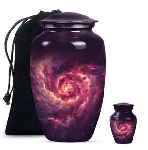 Galaxy Urns For Adult Male Dad Teardrop, Heart Cremation Urn
