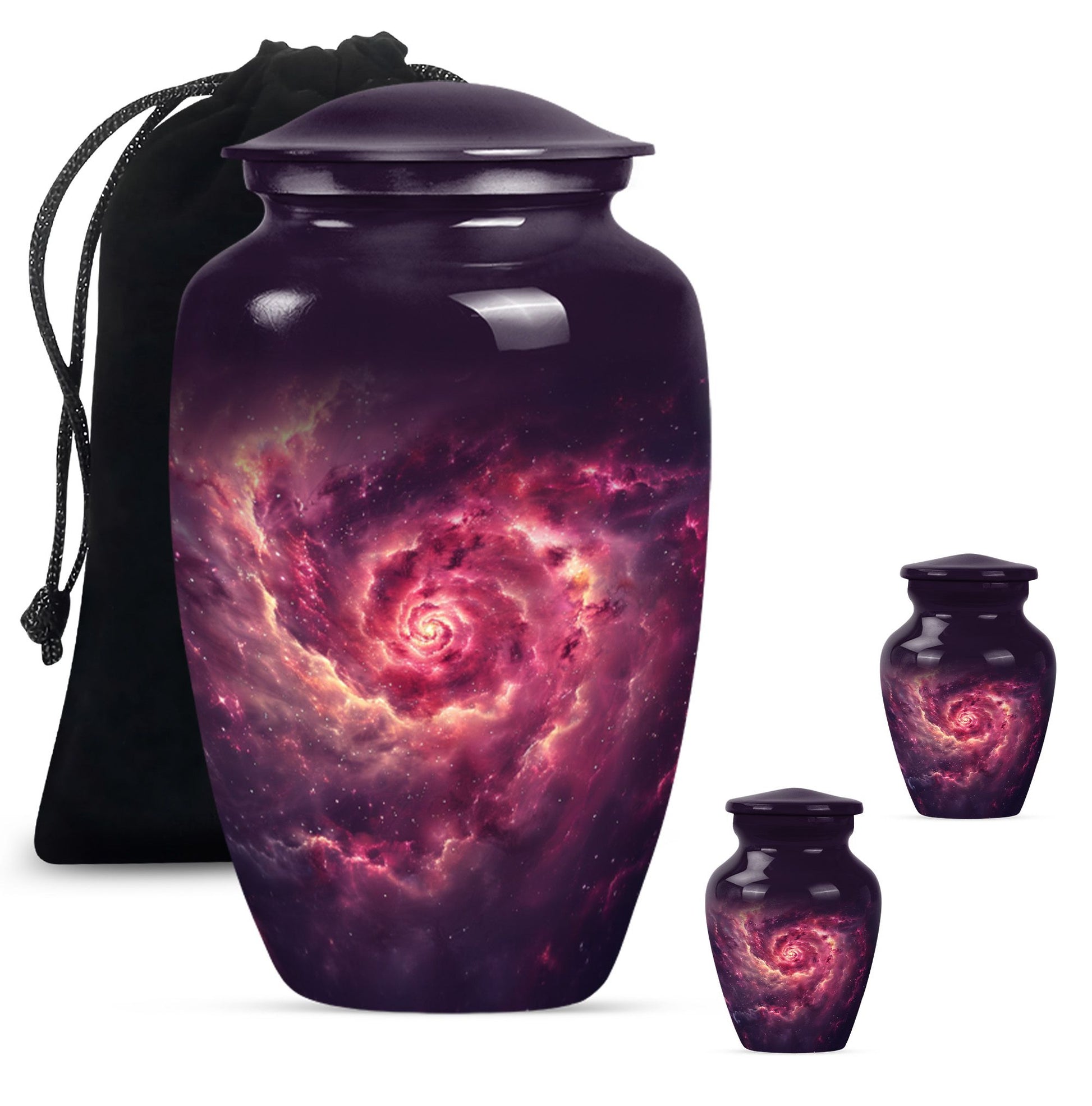 Galaxy Urns For Adult Male Dad Teardrop, Heart Cremation Urn