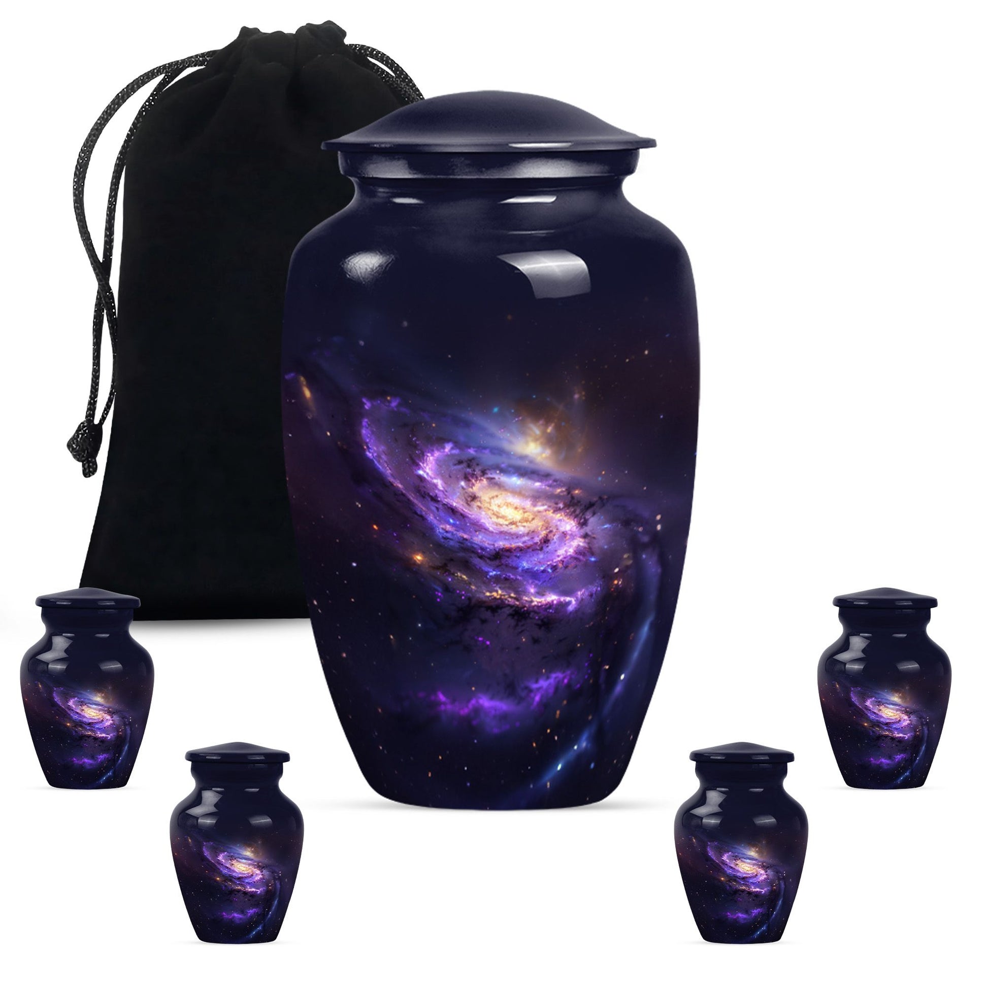 Galaxy Adult Cremation Urns Teardrop, Heart Shape Urn