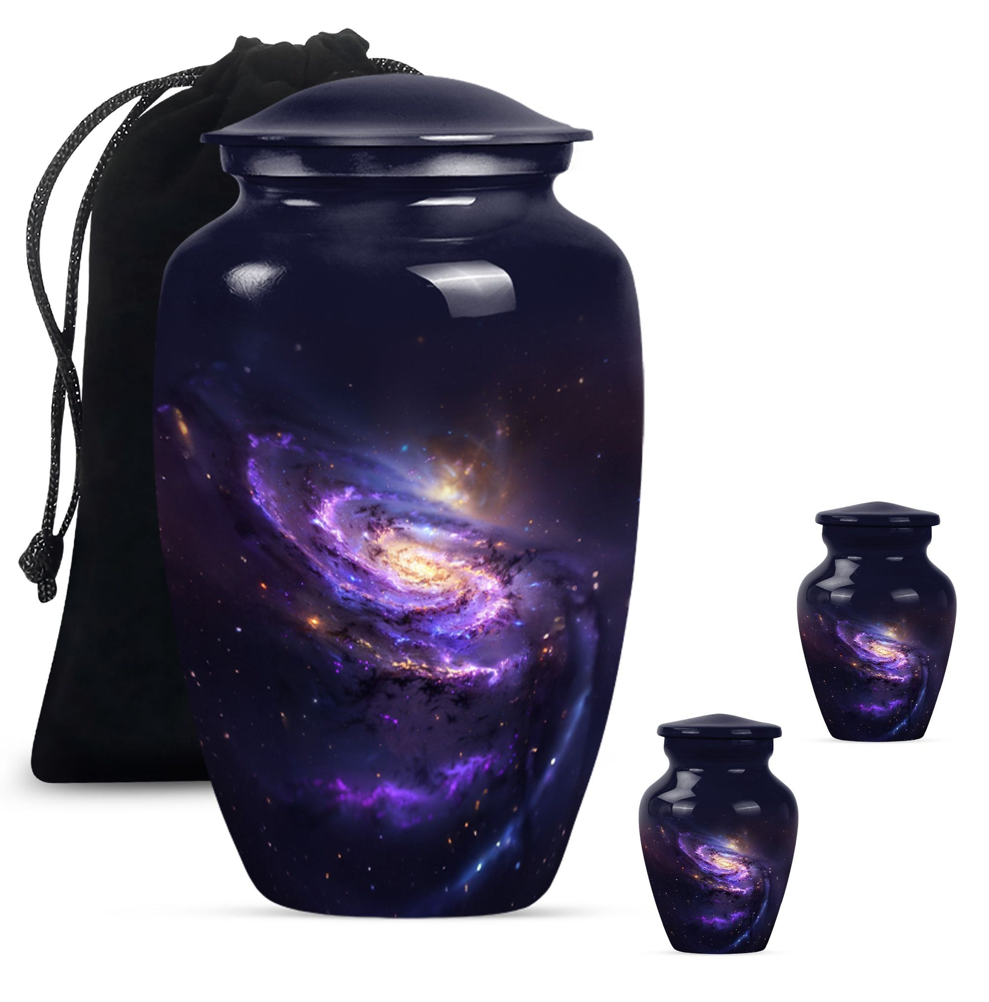 Galaxy Adult Cremation Urns Teardrop, Heart Shape Urn