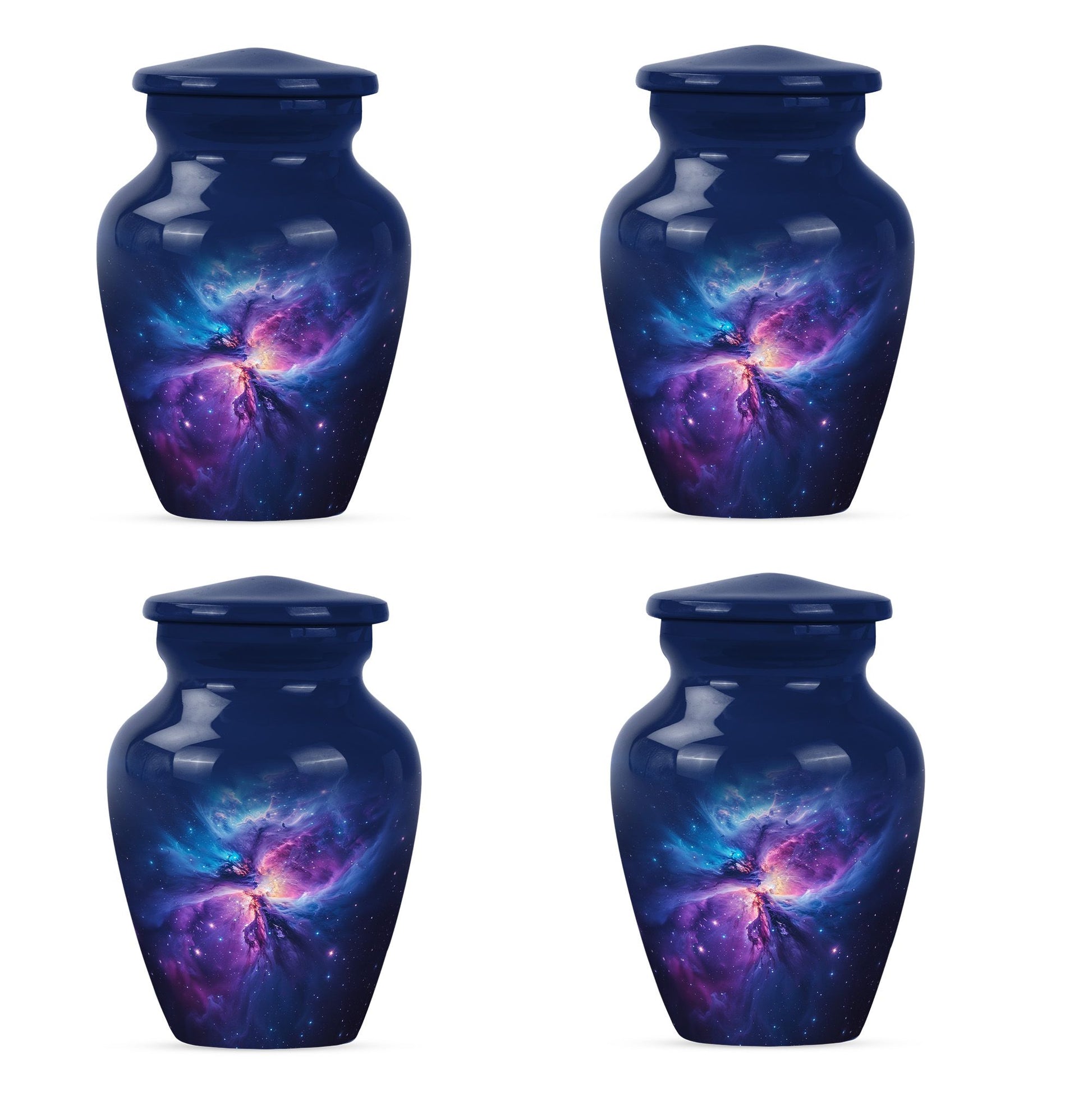 Galaxy Adult Size Urn Teardrop, Heart Cremation Urn For Ashes