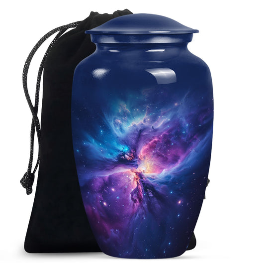 Galaxy Adult Size Urn Teardrop, Heart Cremation Urn For Ashes