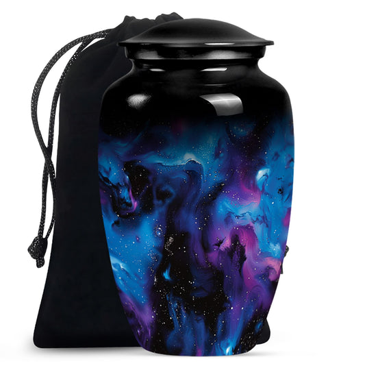 Galaxy Urn For Human Ashes Adult Large Teardrop, Heart Urn For Ashes