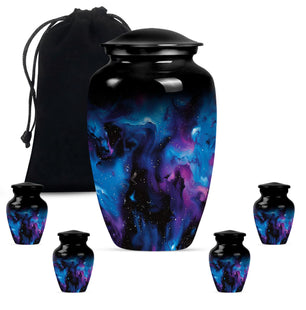 Galaxy Urn For Human Ashes Adult Large Teardrop, Heart Urn For Ashes