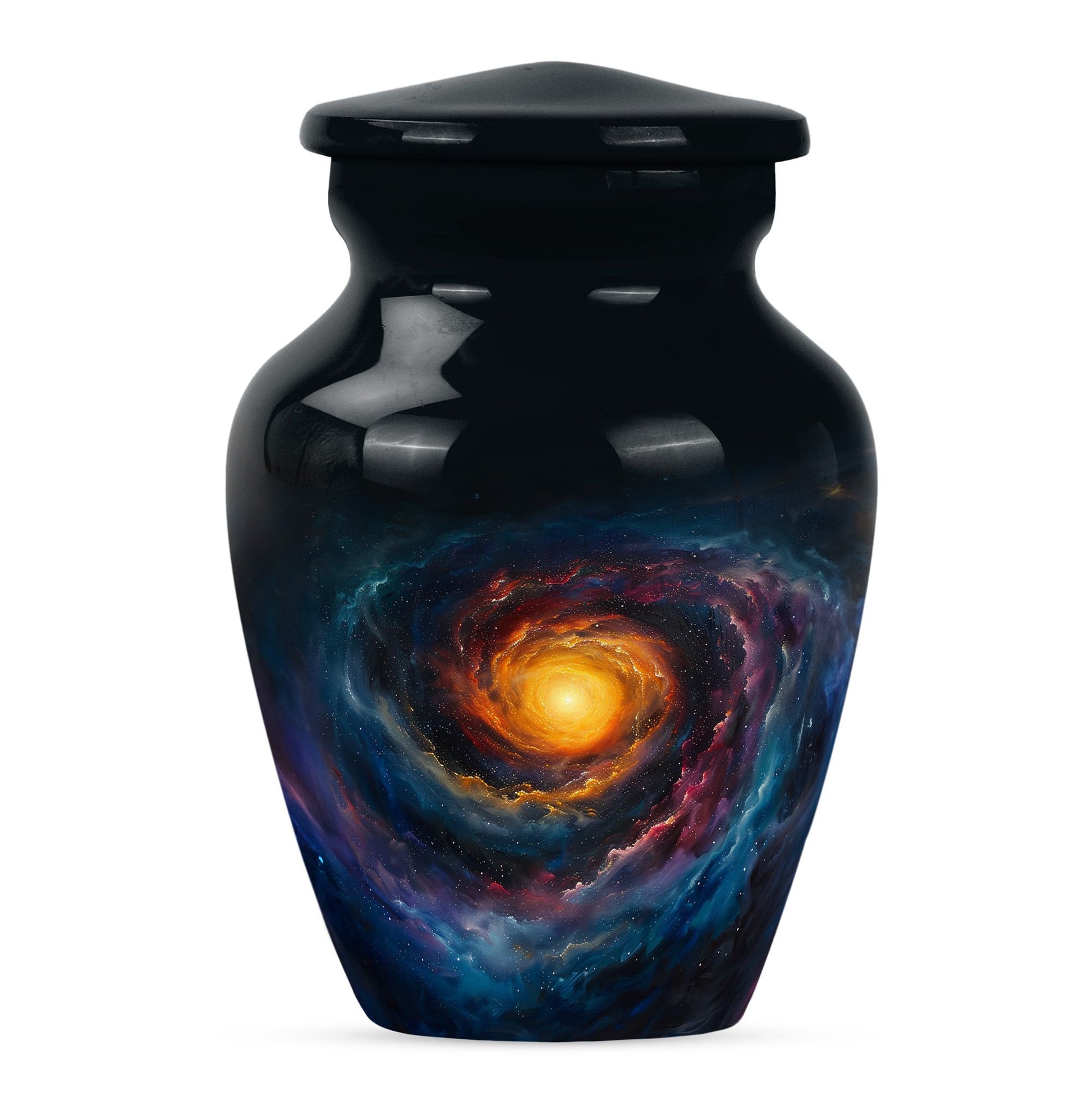 Galaxy Urn For Son Teardrop, Heart Cremation Urn