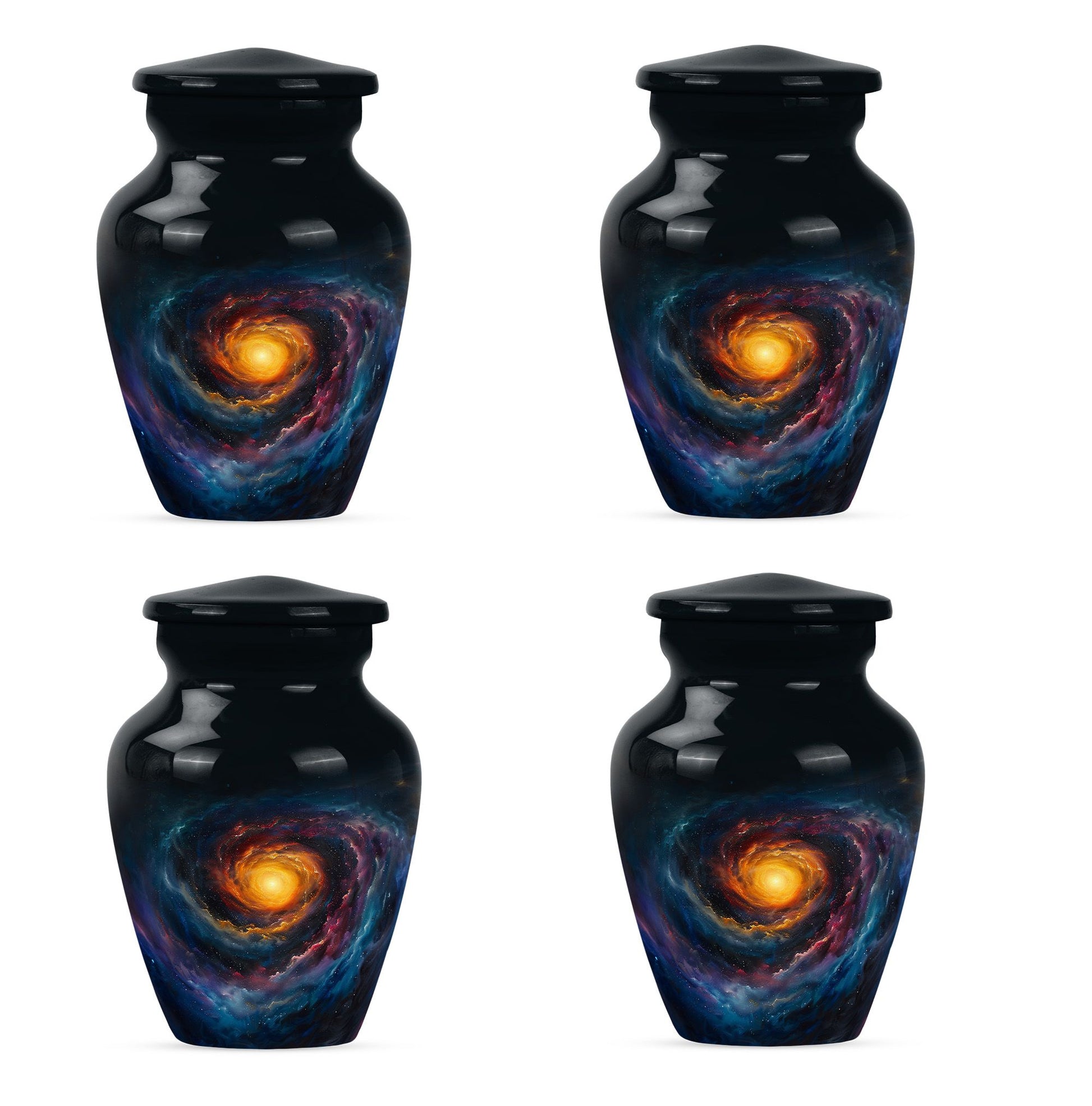 Galaxy Urn For Son Teardrop, Heart Cremation Urn
