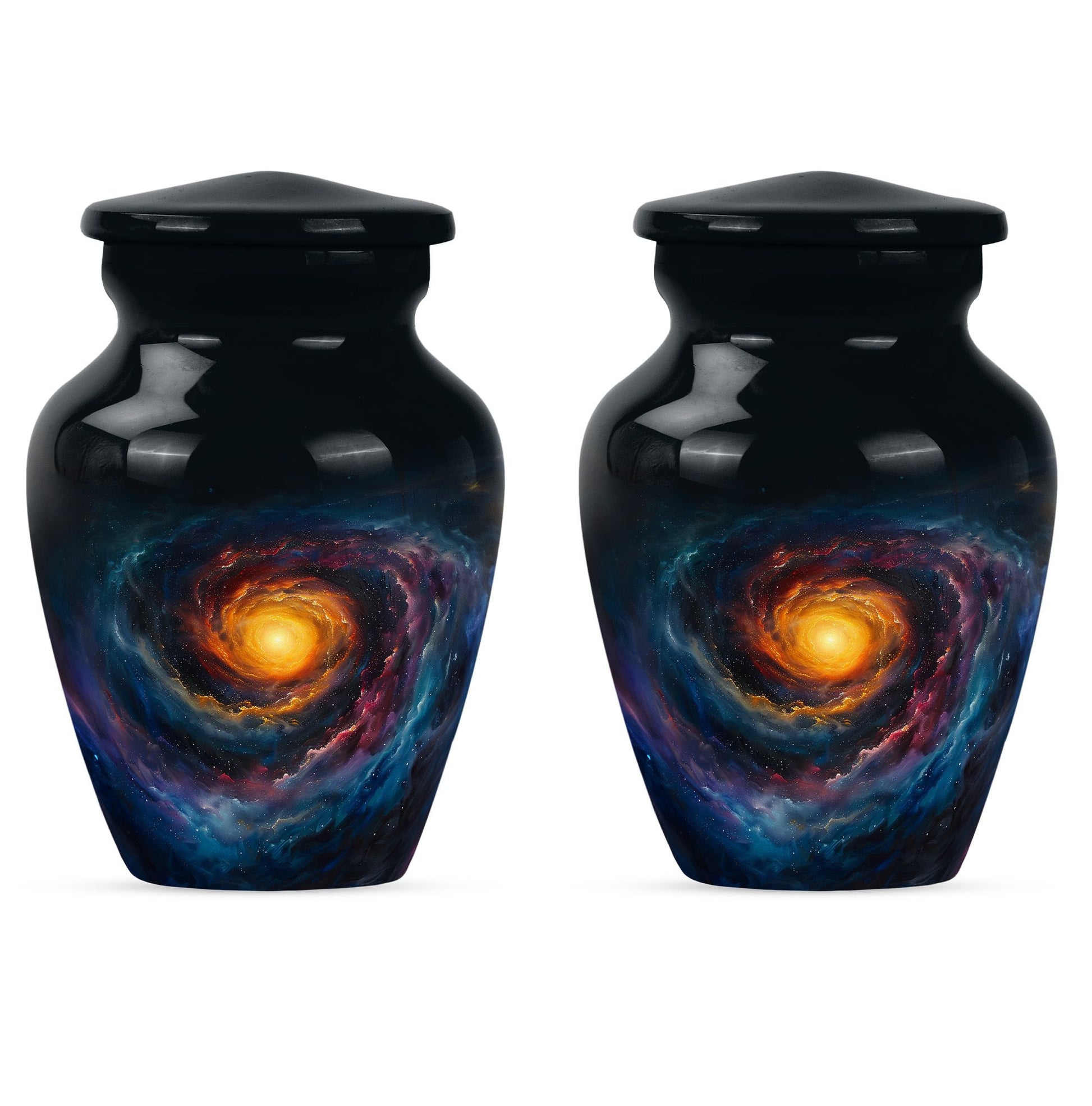Galaxy Urn For Son Teardrop, Heart Cremation Urn
