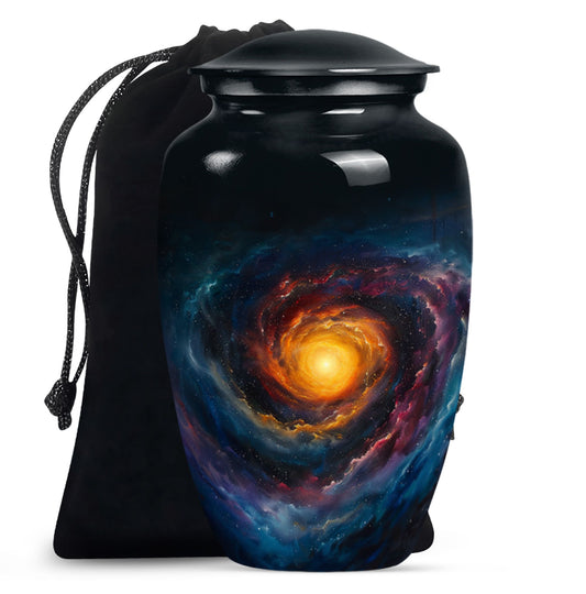 Galaxy Urn For Son Teardrop, Heart Cremation Urn