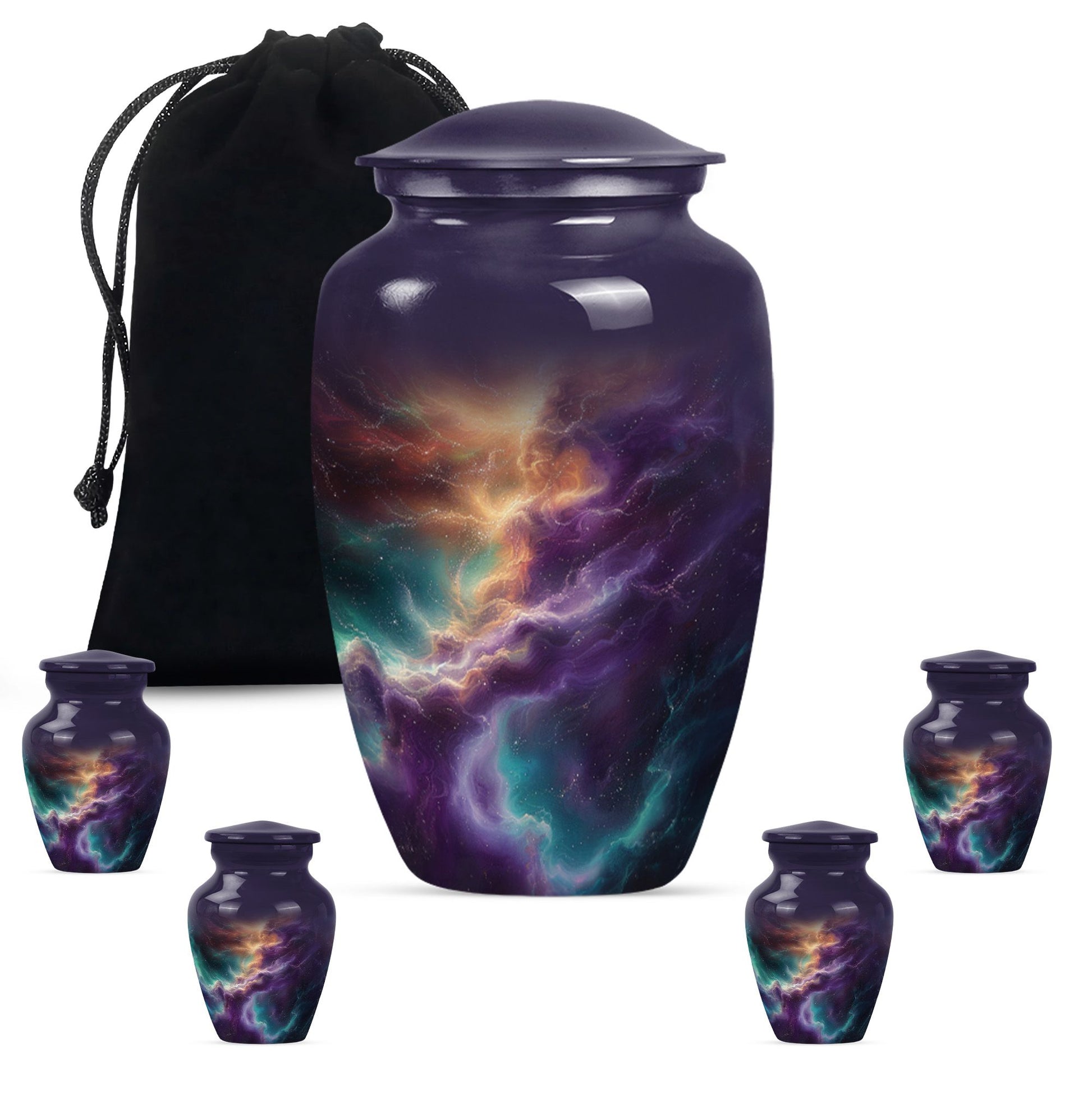 Galaxy Urn Dad Teardrop, Heart Shape Urn