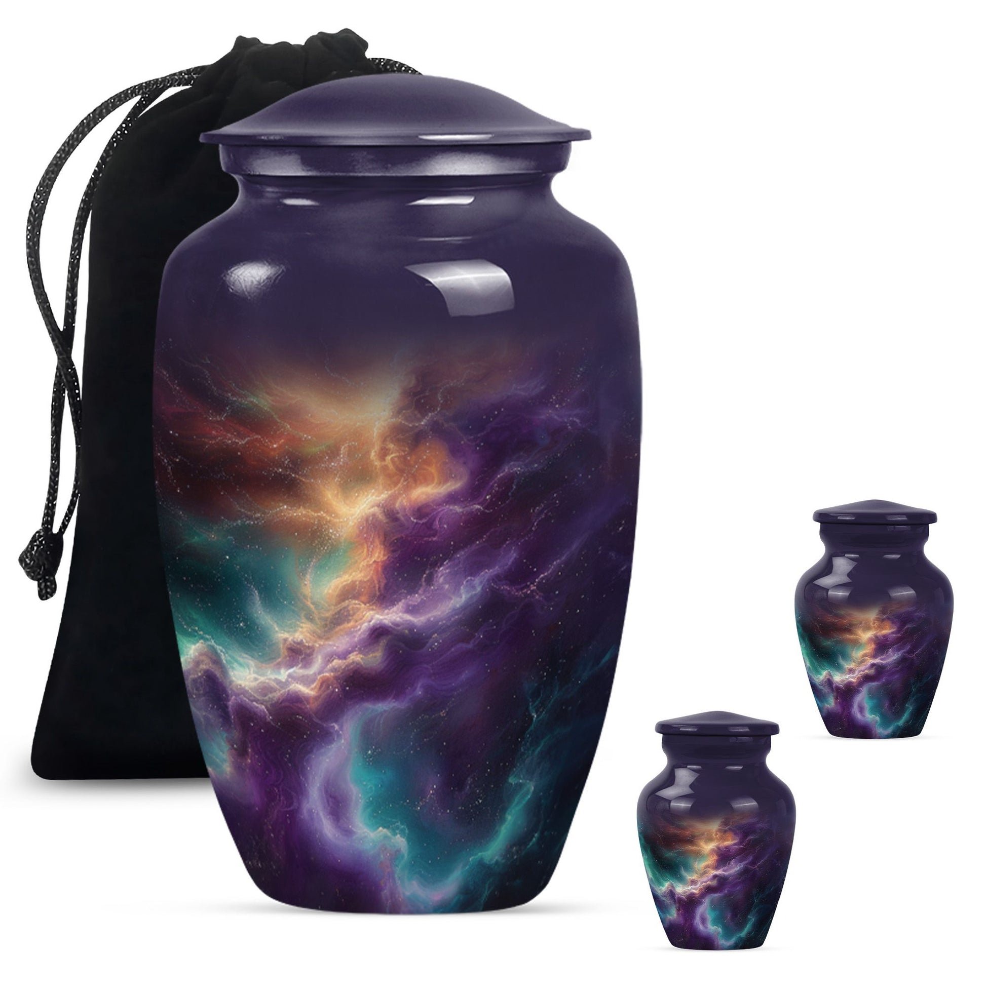 Galaxy Urn Dad Teardrop, Heart Shape Urn