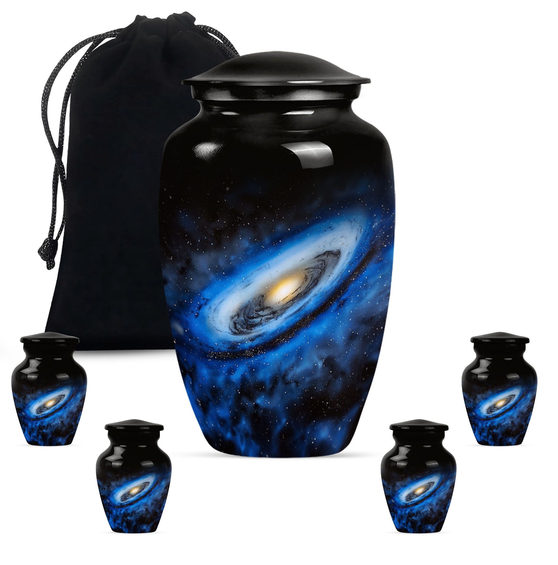 Galaxy Cremation Urns For Ashes Teardrop, Heart Cremation Urn