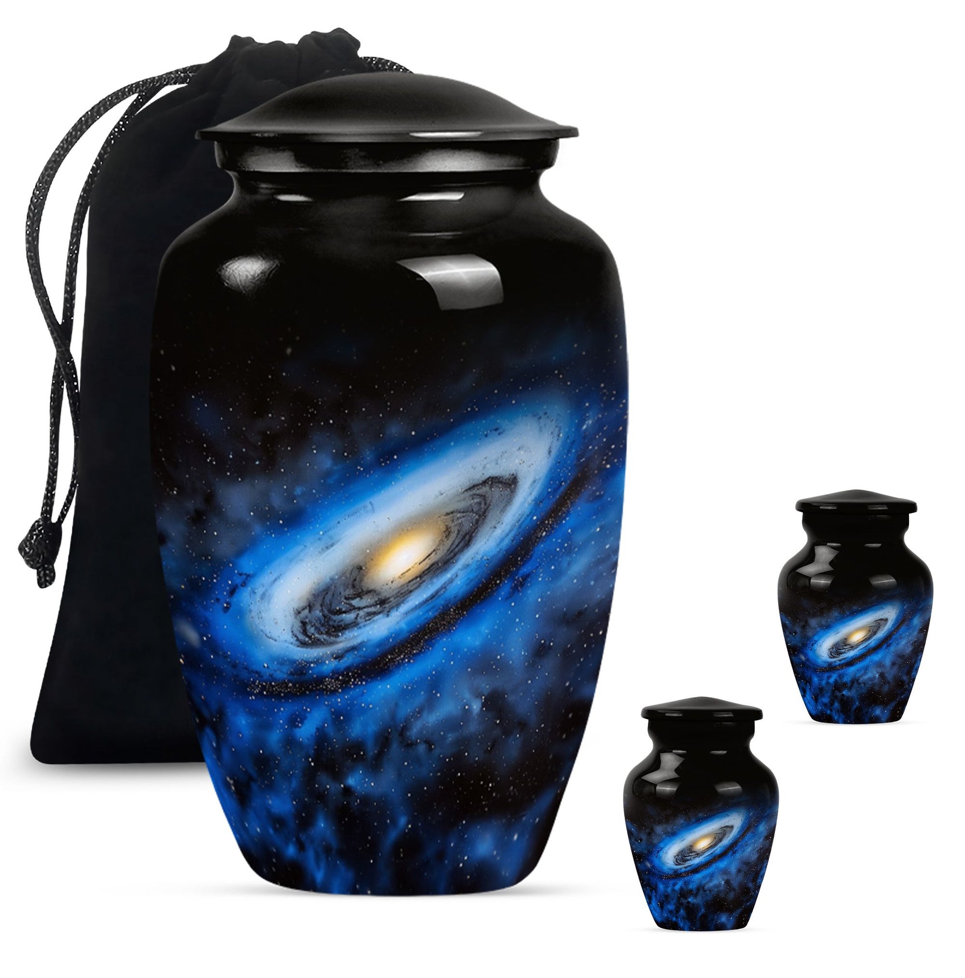 Galaxy Cremation Urns For Ashes Teardrop, Heart Cremation Urn