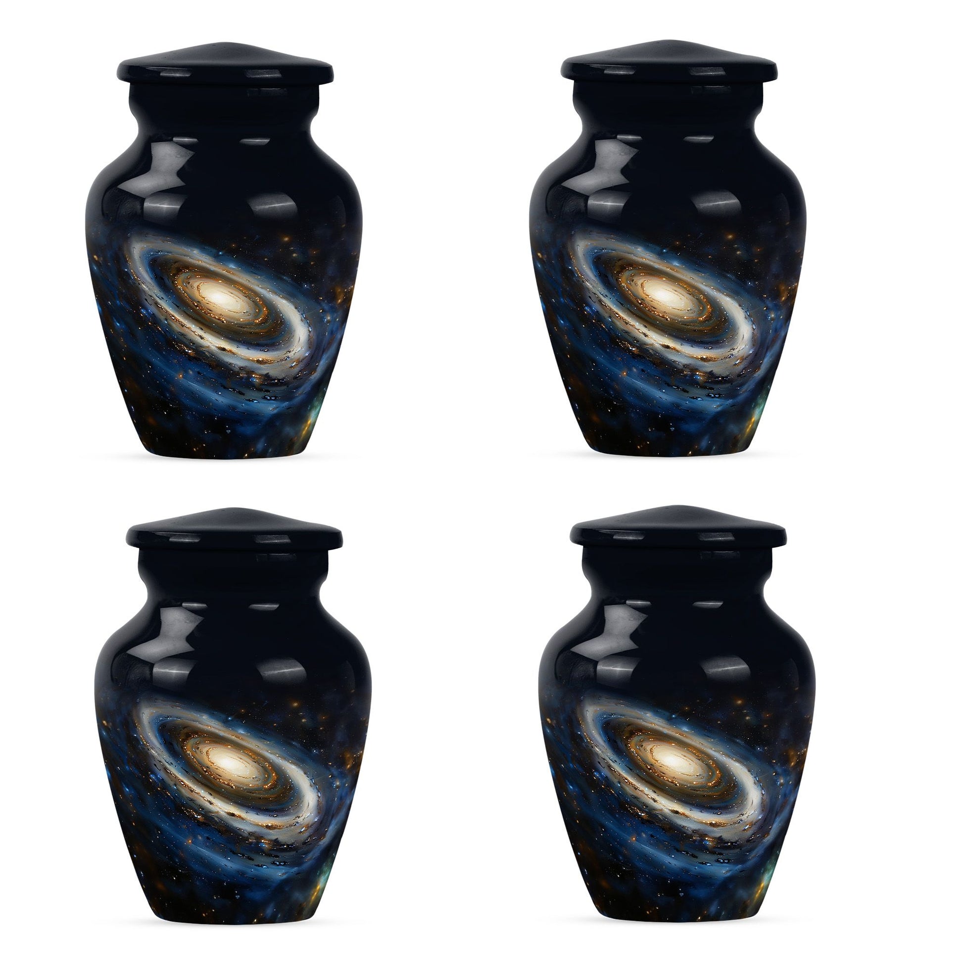 Galaxy Medium Urn For Ashes Teardrop, Heart Cremation Urn
