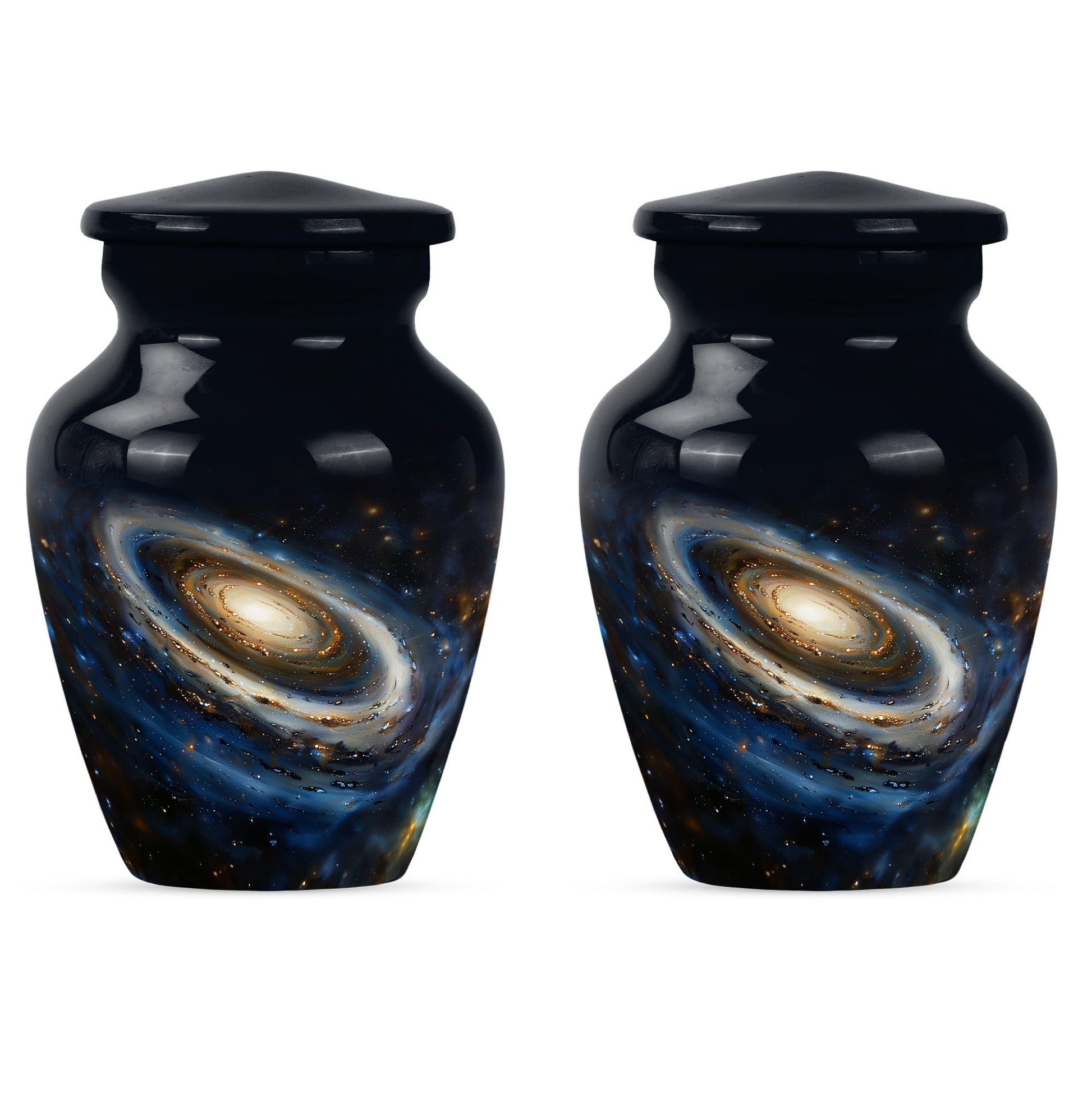 Galaxy Medium Urn For Ashes Teardrop, Heart Cremation Urn