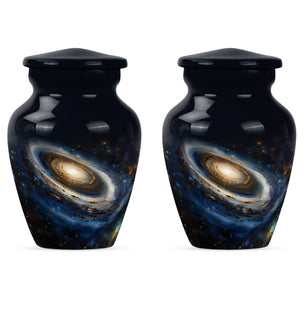 Galaxy Medium Urn For Ashes Teardrop, Heart Cremation Urn