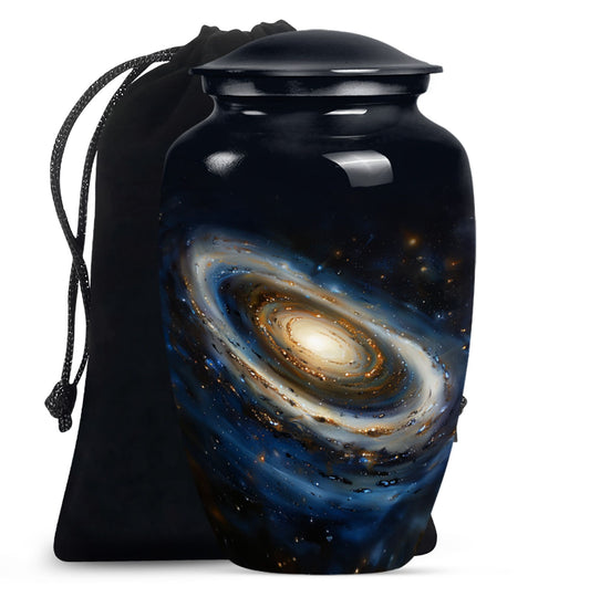 Galaxy Medium Urn For Ashes Teardrop, Heart Cremation Urn